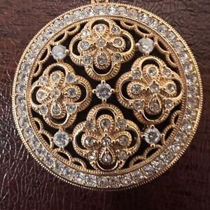Elegant Gold and Silver Women's Pendant